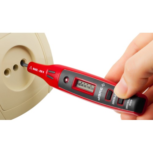 ЗУБР DC 100 - 220 В, DC 12 - 36 В, поиск электромагнитного излучения, электрический пробник (45240)