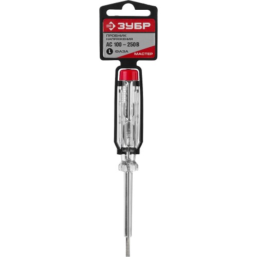 ЗУБР 100 - 250 В, 140 мм, электрический пробник (25725)