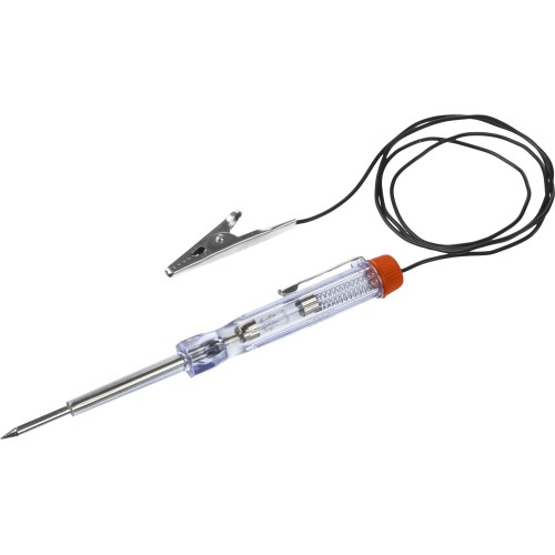 ЗУБР 6 - 24 В, пластик, клипса, на подвеске, провод 86 см, электрический пробник для автопроводки (25745)