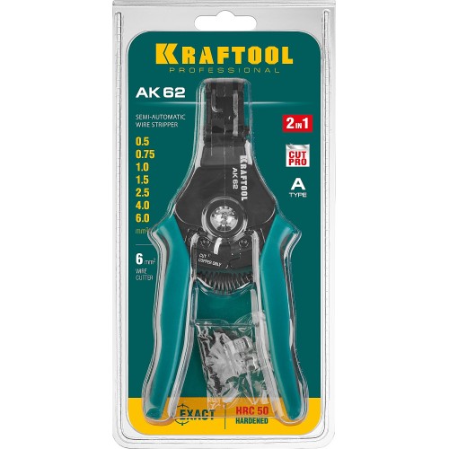 KRAFTOOL АК-62, 0.5 - 6 мм2, полуавтоматический стриппер (22681)