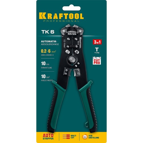 KRAFTOOL TK-6, 0.2 - 6 мм2, автоматический стриппер (22635)
