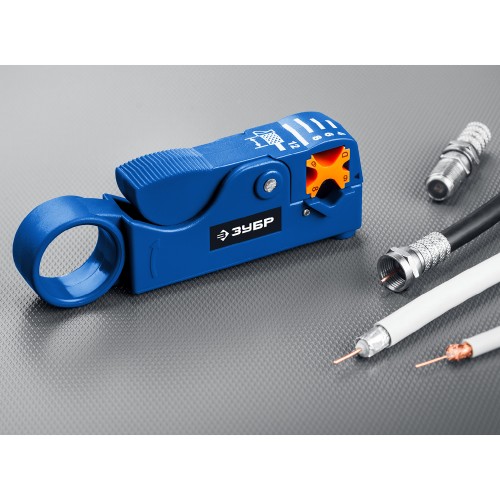 ЗУБР COAX-3, (RG58, RG59, RG62), стриппер коаксиальных кабелей, Профессионал (22657)