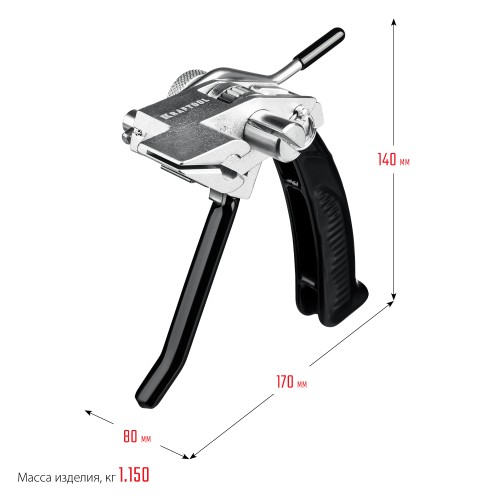 KRAFTOOL Transformer BT-20, инструмент для натяжения стальной монтажной ленты (22620)