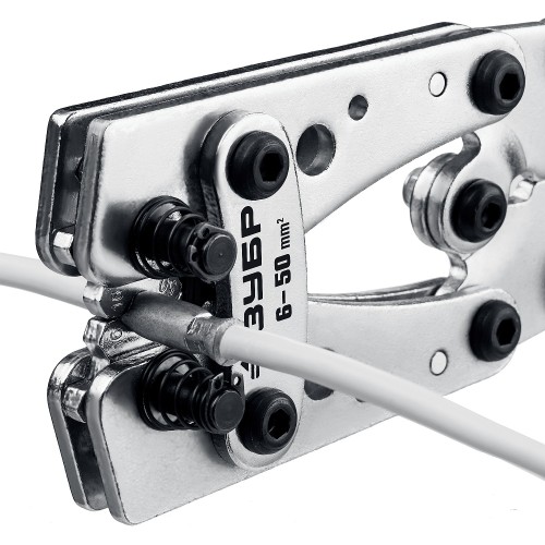 ЗУБР ПКГ-50, 6 - 50 мм2, усиленные пресс-клещи гексагональные для медных наконечников и гильз, Профессионал(45453)