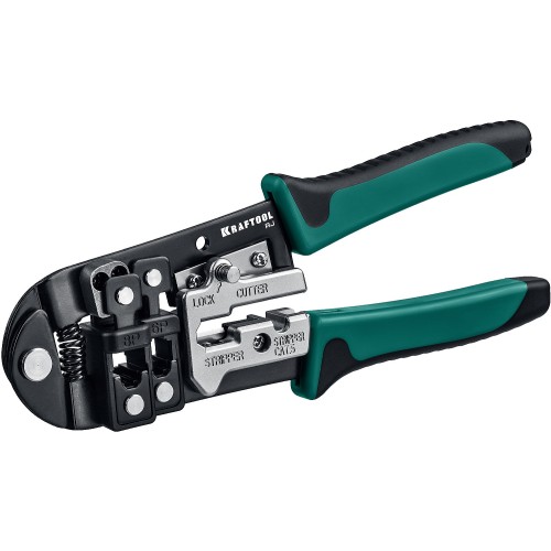 KRAFTOOL RJ, (RJ45, RJ11,RJ12), универсальный кримпер (22699)