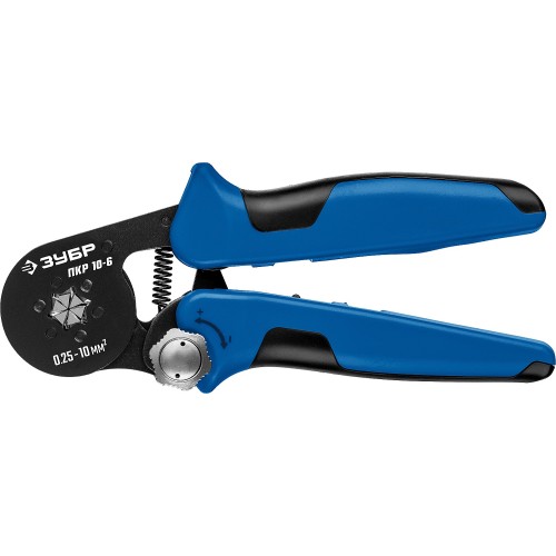 ЗУБР ПКР-10-6, 0.25 - 10 мм2, с шестигранным профилем, мультидиапазонные пресс-клещи, Профессионал (22678)