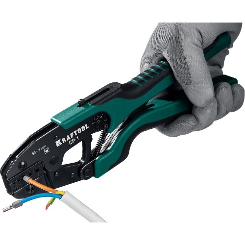 KRAFTOOL CP-1, 0.5 - 6 мм2, для втулочных наконечников, пресс-клещи (45461-1)
