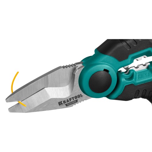 KRAFTOOL ELECTRIC, 4 в 1, 160 мм, с чехлом, ножницы электрика (23356)
