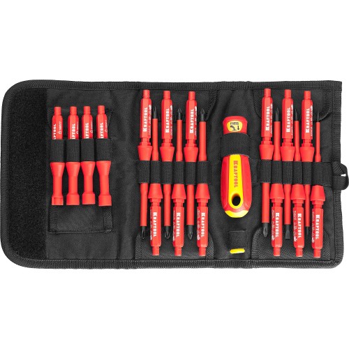 KRAFTOOL Х-Drive Electro, 18 предм, набор высоковольтных отверток (220092-H18)