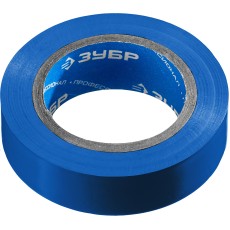 ЗУБР ЭЛЕКТРИК-10, 15 мм х 10 м, 6 000 В, синяя, не поддерживает горение, изолента ПВХ, Профессионал (1233-73)