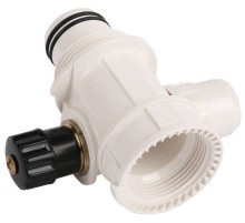 ЗУБР ШиреФит, внутренняя резьба - штуцер с гайкой - штуцер с гайкой, 32 - 20 - 32 мм, сборный коллектор с вентилем (51517-32-20-32)