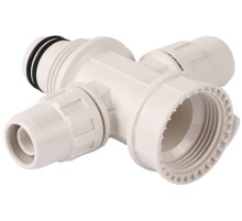 ЗУБР ШиреФит, внутренняя резьба - штуцер с гайкой - штуцер с гайкой - штуцер с гайкой, 26 - 16 мм, сборный крестовой коллектор (51518-26-16-26)