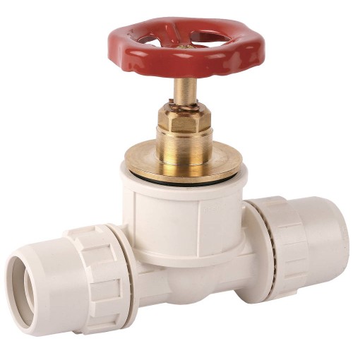 ЗУБР ШиреФит, штуцер с гайкой - кран запорный с маховиком - штуцер с гайкой, 20 мм, запорный кран (51571-20)