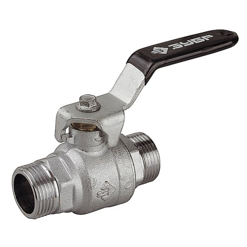 ЗУБР d 3/4″, ручка-рычаг, ″папа-папа″, полнопроходной шаровой кран (4-51322-C-3/4)