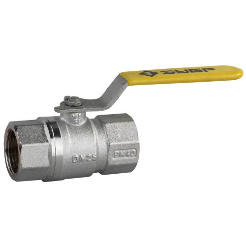 ЗУБР d 1″, ручка-рычаг ″мама-мама″, полнопроходной газовый шаровой кран (4-51720-C-1)