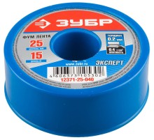ЗУБР 0.2 мм х 25 мм х 15 м, 0.40 г/см3, ФУМ лента (12371-25-040)