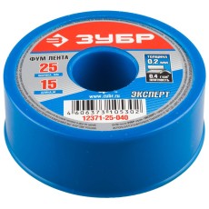 ЗУБР 0.2 мм х 25 мм х 15 м, 0.40 г/см3, ФУМ лента (12371-25-040)