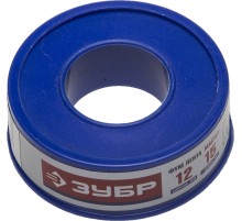 ЗУБР 0.1 мм х 12 мм х 15 м, 0.25 г/см3, ФУМ лента (12373-12-025)