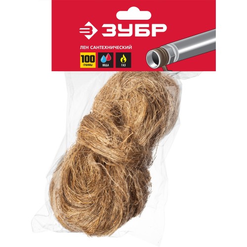 ЗУБР 100 г, сантехнический лен (4-51991-100)