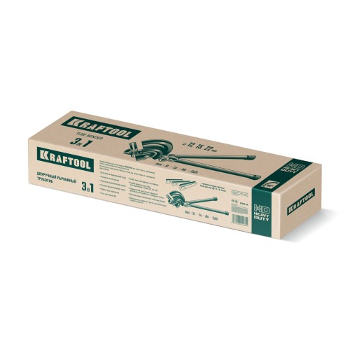 KRAFTOOL 12, 15, 22 мм, двуручный рычажный трубогиб для Нерж. стали и меди (23503-H4)