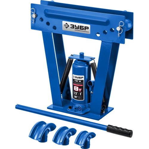 ЗУБР ТВГ-8, 8 т, ручной вертикальный гидравлический трубогиб, Профессионал (43078-08)