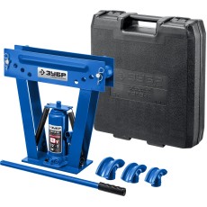 ЗУБР ТГВ-8-K, 8 т, ручной вертикальный гидравлический трубогиб в кейсе, Профессионал (43078-08-K)