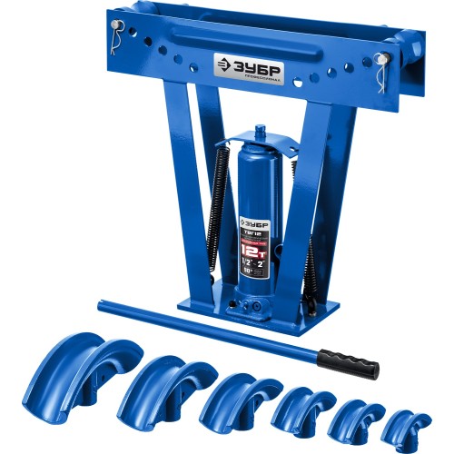 ЗУБР ТВГ-12, 12 т, ручной вертикальный гидравлический трубогиб, Профессионал (43078-12)