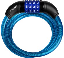 ЗУБР 950 мм, d 10 мм, кодовый, с изменяемым кодом, тросовый замок, Профессионал (37262-95)