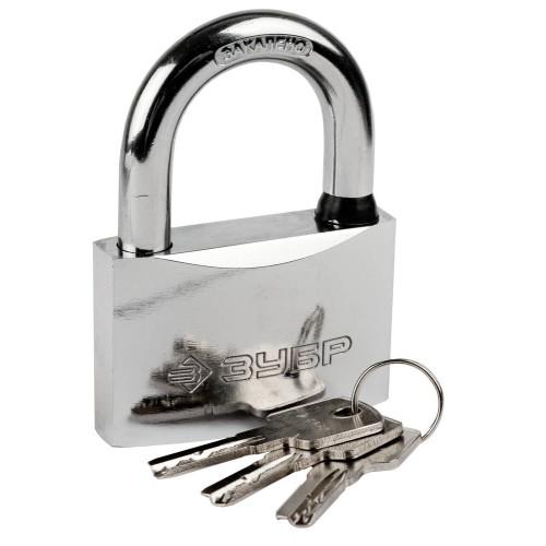 ЗУБР 70 мм, закаленная дужка, навесной замок (37227-70)