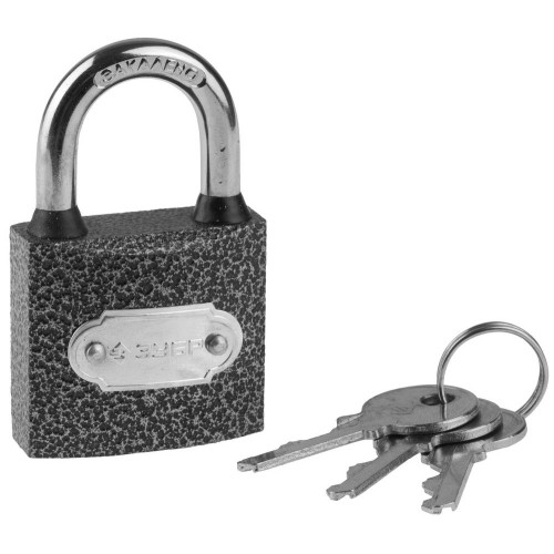 ЗУБР 38 мм, металлический корпус, навесной замок (3712-38)