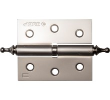 ЗУБР 75 х 63 х 2.5 мм, разъемная, левая, цвет матовый никель (PN), 2 шт, карточная петля (37605-075-4L)