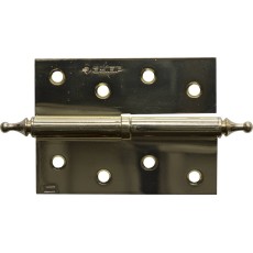 ЗУБР 100 х 75 х 2.5 мм, разъемная, правая, цвет латунь (PB), 2 шт, карточная петля (37605-100-1R)