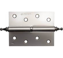 ЗУБР 100 х 75 х 2.5 мм, разъемная, левая, цвет матовый никель (PN), 2 шт, карточная петля (37605-100-4L)