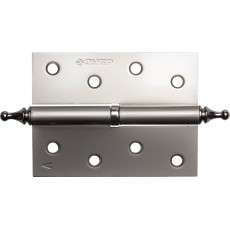 ЗУБР 100 х 75 х 2.5 мм, разъемная, левая, цвет матовый никель (PN), 2 шт, карточная петля (37605-100-4L)