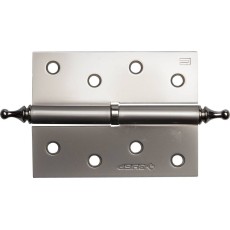 ЗУБР 100 х 75 х 2.5 мм, разъемная, правая, цвет матовый никель (PN), 2 шт, карточная петля (37605-100-4R)