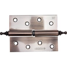 ЗУБР 100 х 75 х 2.5 мм, разъемная, правая, цвет старая медь (AC), 2 шт, карточная петля (37605-100-6R)