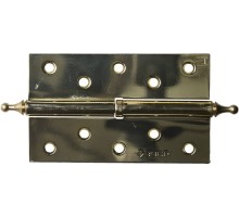 ЗУБР 125 х 75 х 2.5 мм, разъемная, правая, цвет латунь (PB), 2 шт, карточная петля (37605-125-1R)