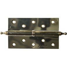 ЗУБР 125 х 75 х 2.5 мм, разъемная, правая, цвет латунь (PB), 2 шт, карточная петля (37605-125-1R)