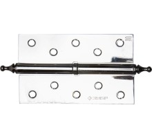 ЗУБР 125 х 75 х 2.5 мм, разъемная, левая, цвет хром (CP), 2 шт, карточная петля (37605-125-2L)