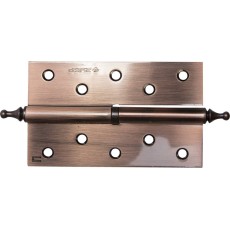 ЗУБР 125 х 75 х 2.5 мм, разъемная, правая, цвет старая медь (AC), 2 шт, карточная петля (37605-125-6R)