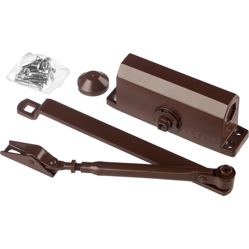 ЗУБР до 80 кг, цвет коричневый, дверной доводчик, Профессионал (37912-80)