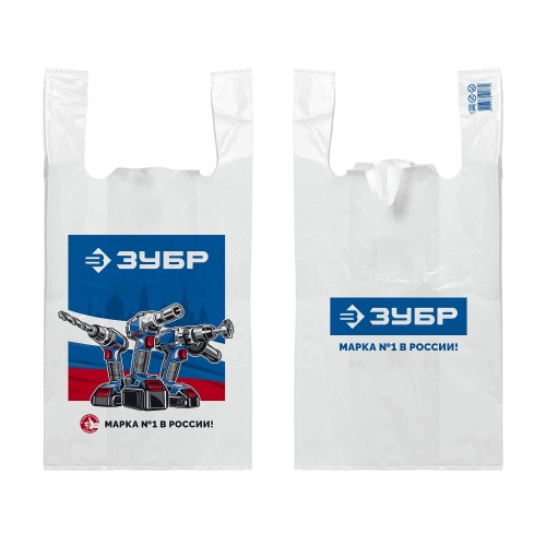 Пакет майка ЗУБР усиленный 32 х 60 х 20 см, 30 мкм