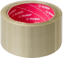 ЗУБР 48 мм, 60 м, 50 мкм, прозрачная, упаковочная клейкая лента (12031-50)