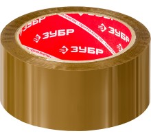 ЗУБР 48 мм, 60 м, 50 мкм, коричневая, упаковочная клейкая лента (12033-50)