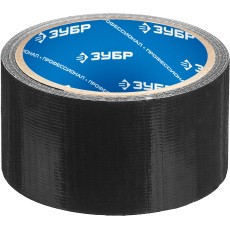 ЗУБР 48 мм, 10 м, черная, на тканевой основе, универсальная армированная лента, Профессионал (12096-50-10)