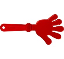 ЗУБР 28 см, пластиковая, красная, ладошка-хлопушка болельщика (69999)