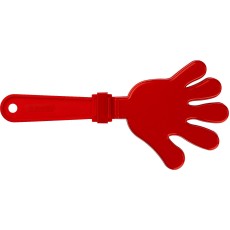 ЗУБР 28 см, пластиковая, красная, ладошка-хлопушка болельщика (69999)