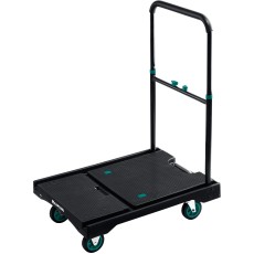 KRAFTOOL до 150 кг, платформа 68.0 х 49.5 см, складная рукоятка, складные колеса d 10 см, вес - 9.3 кг, платформенная тележка (38780-150)