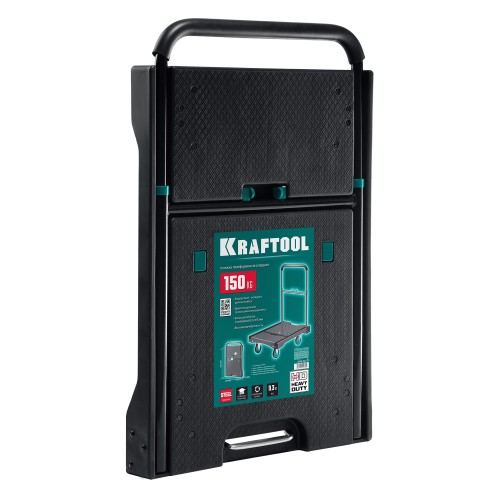 KRAFTOOL до 150 кг, платформа 68.0 х 49.5 см, складная рукоятка, складные колеса d 10 см, вес - 9.3 кг, платформенная тележка (38780-150)