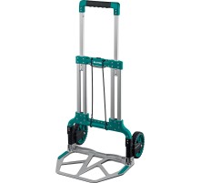 KRAFTOOL ATLANT, до 120кг, каркас и платформа из алюминия, платформа 48.5х35см, колеса d18см, вес 6.9кг, складная хозяйственная тележка (38751-120)